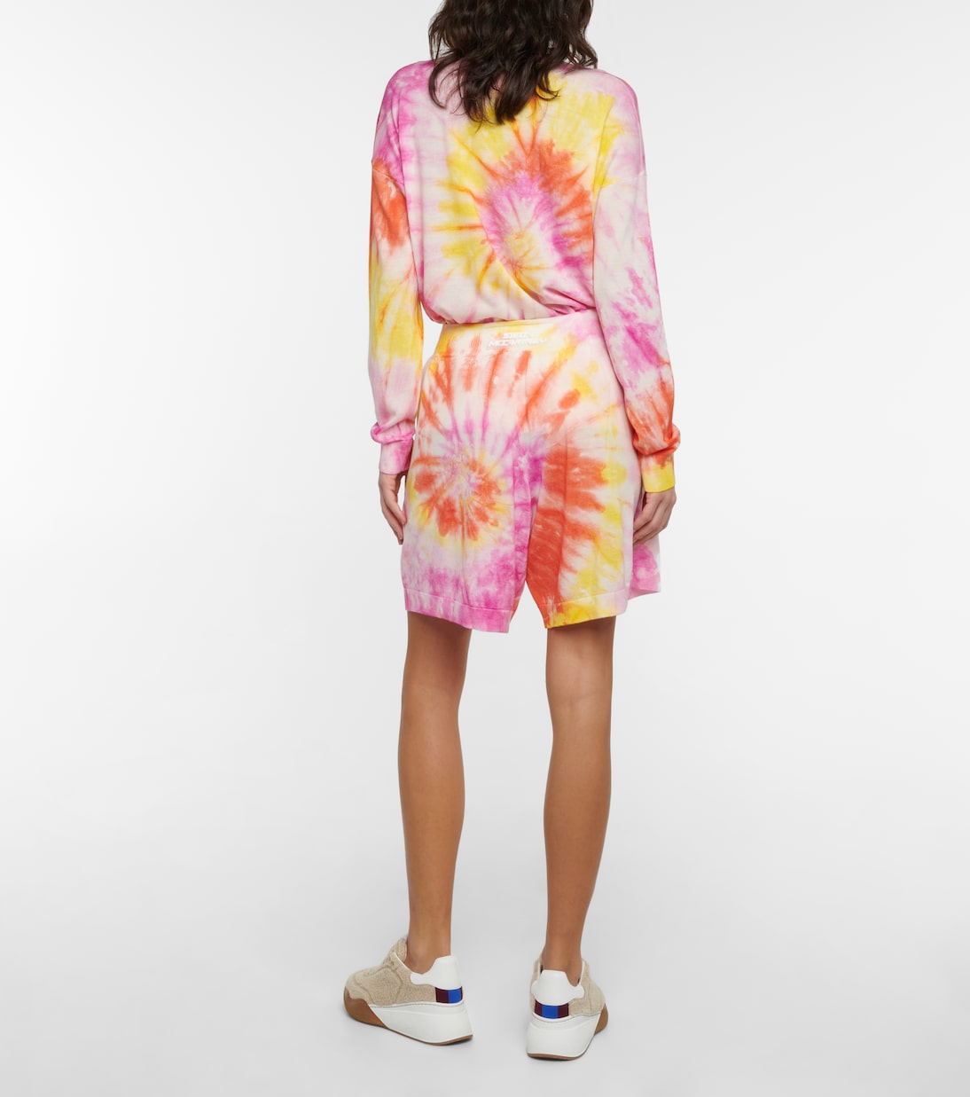 Shorts tie-dye in lana vergine | Stella McCartney