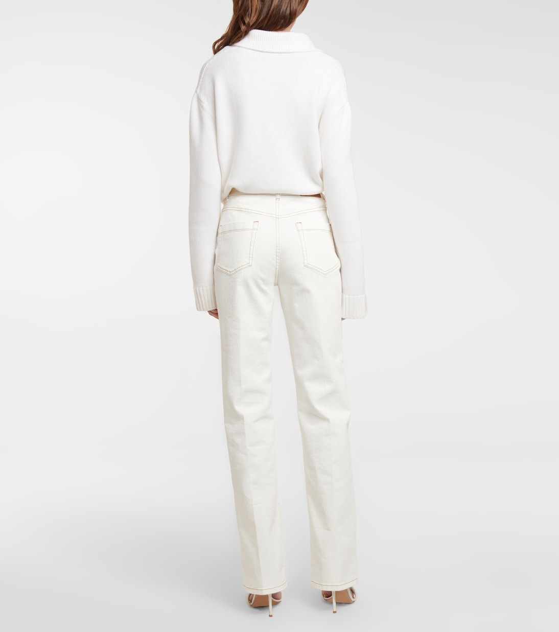 Gent high-rise straight jeans | Loro Piana