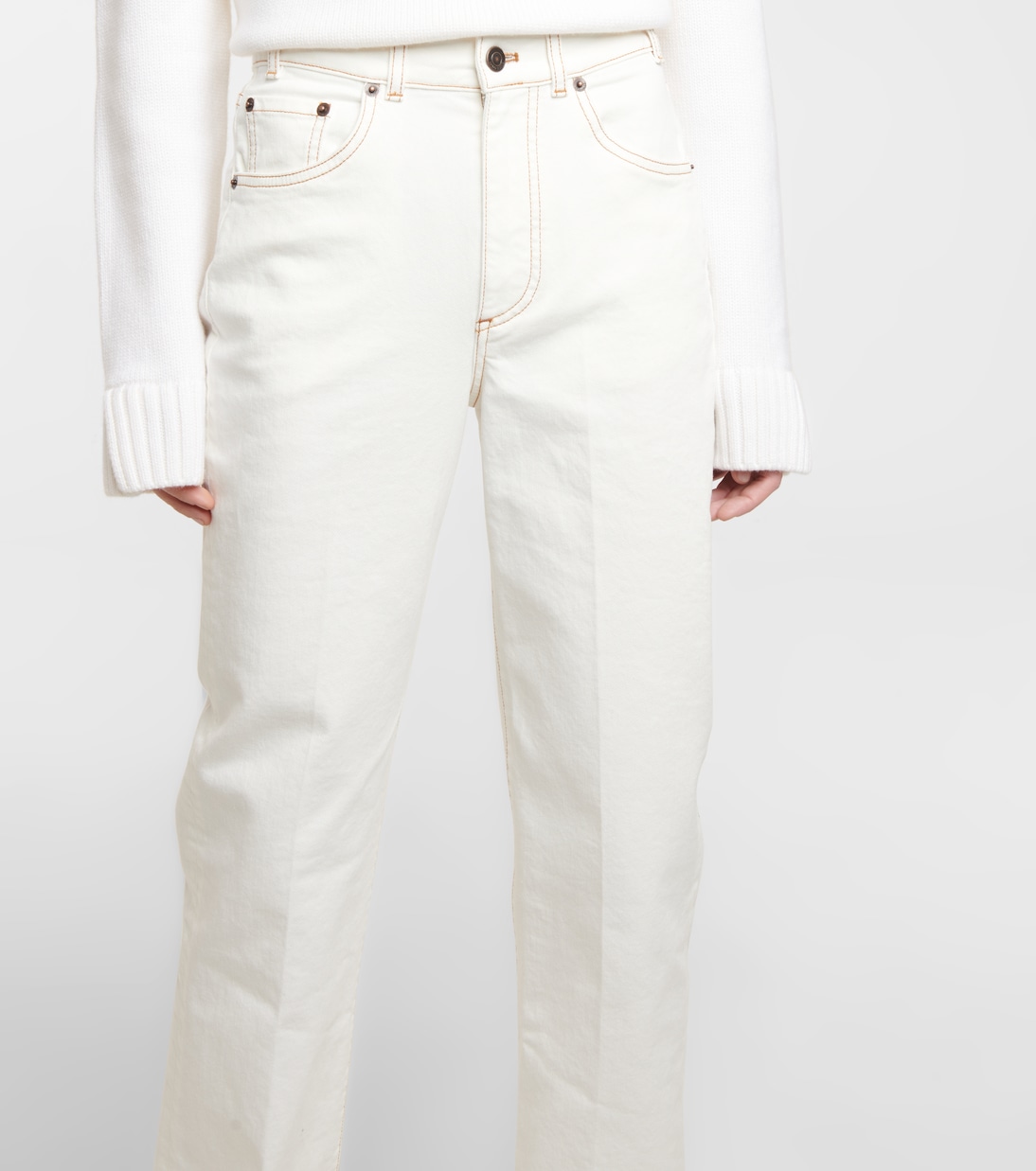 Gent high-rise straight jeans | Loro Piana