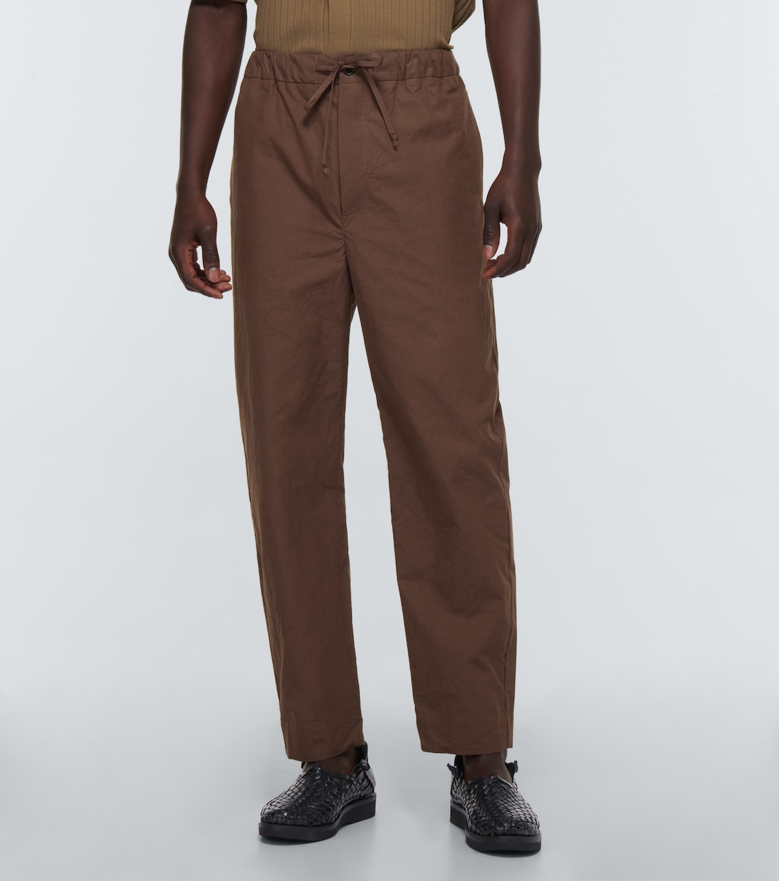 Pantalones Jain en popelín de algodón | Nanushka