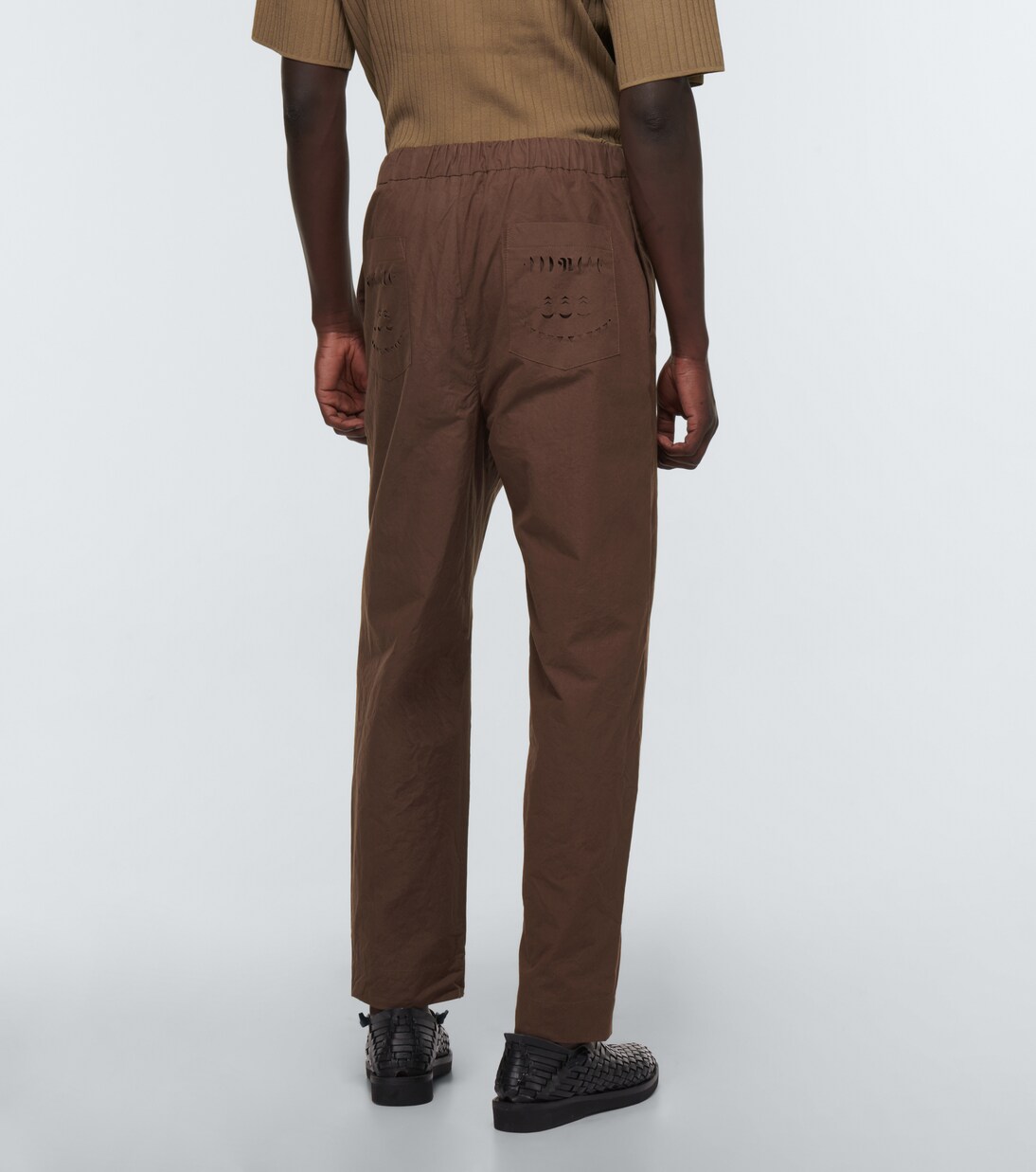 Pantalones Jain en popelín de algodón | Nanushka