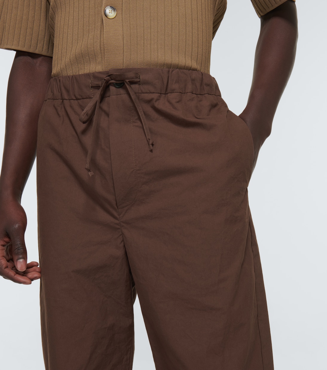 Pantalones Jain en popelín de algodón | Nanushka