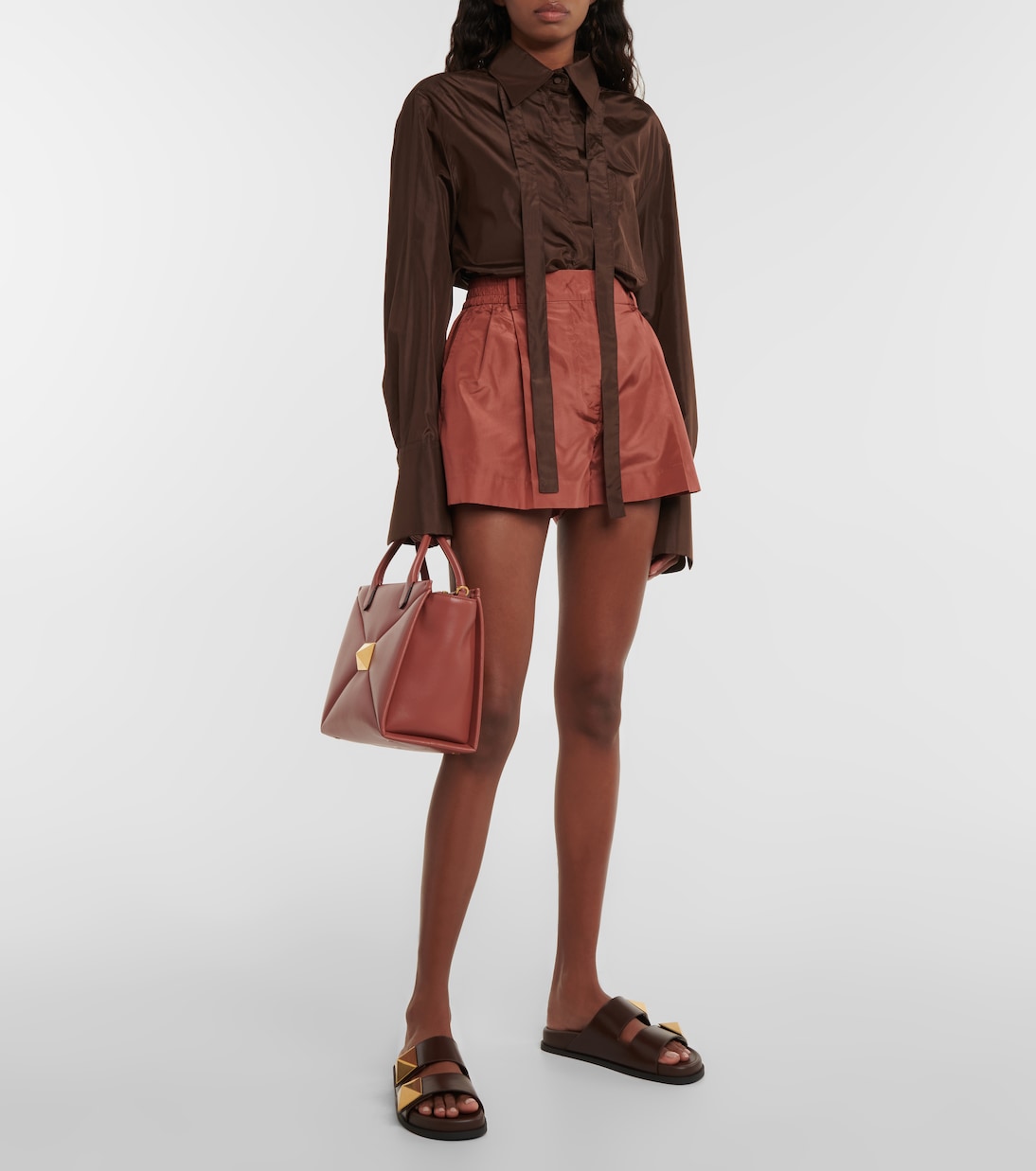 Shorts in taffetà di seta | Valentino