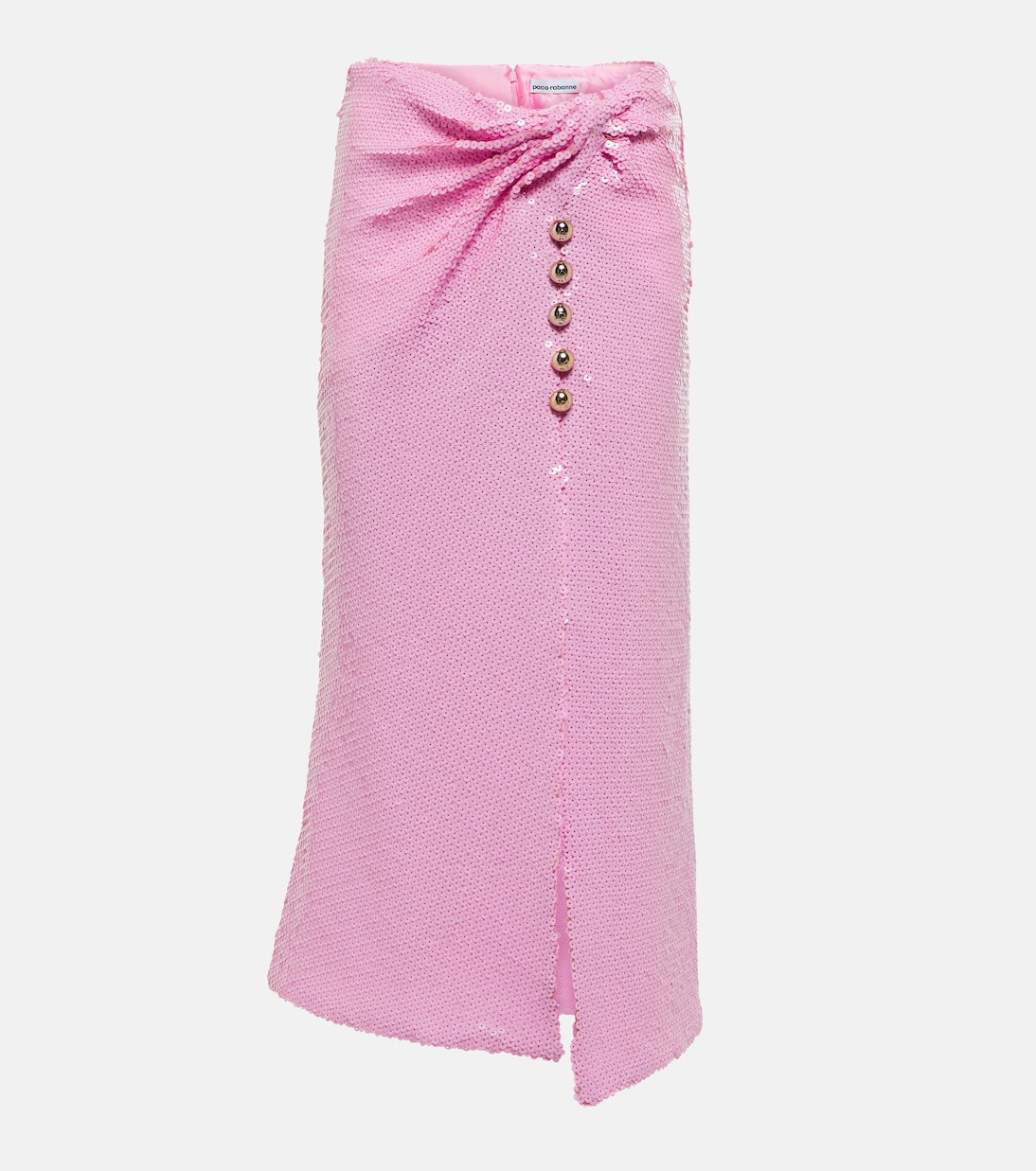 Falda midi con lentejuelas | Rabanne