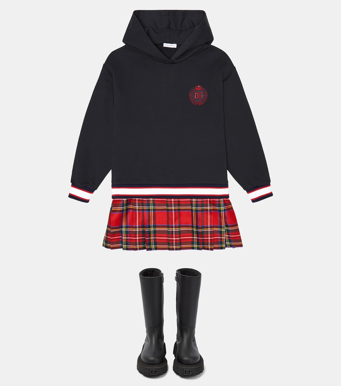 Stivali in pelle con platform | Dolce&Gabbana Kids