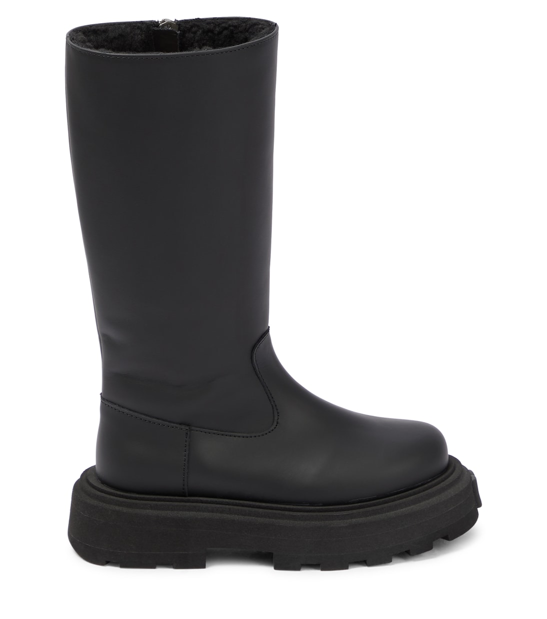 Stivali in pelle con platform | Dolce&Gabbana Kids