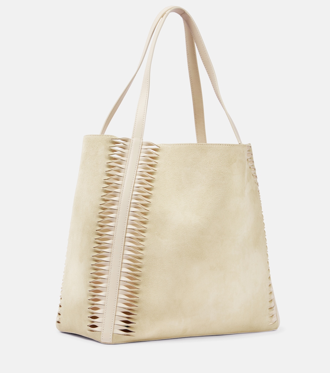 Louela suede and leather tote bag | Chloé