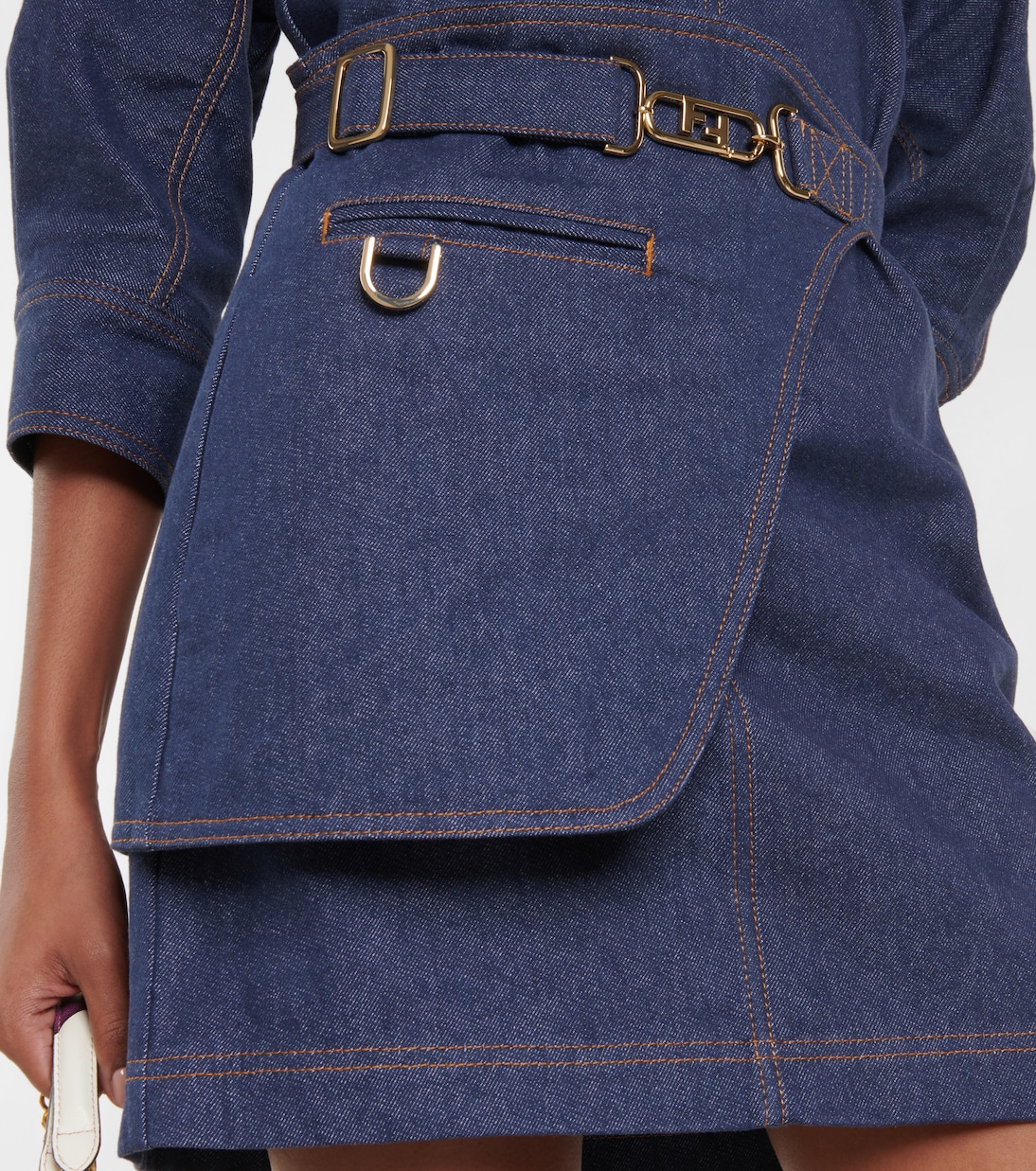 Minikleid aus Denim | Fendi