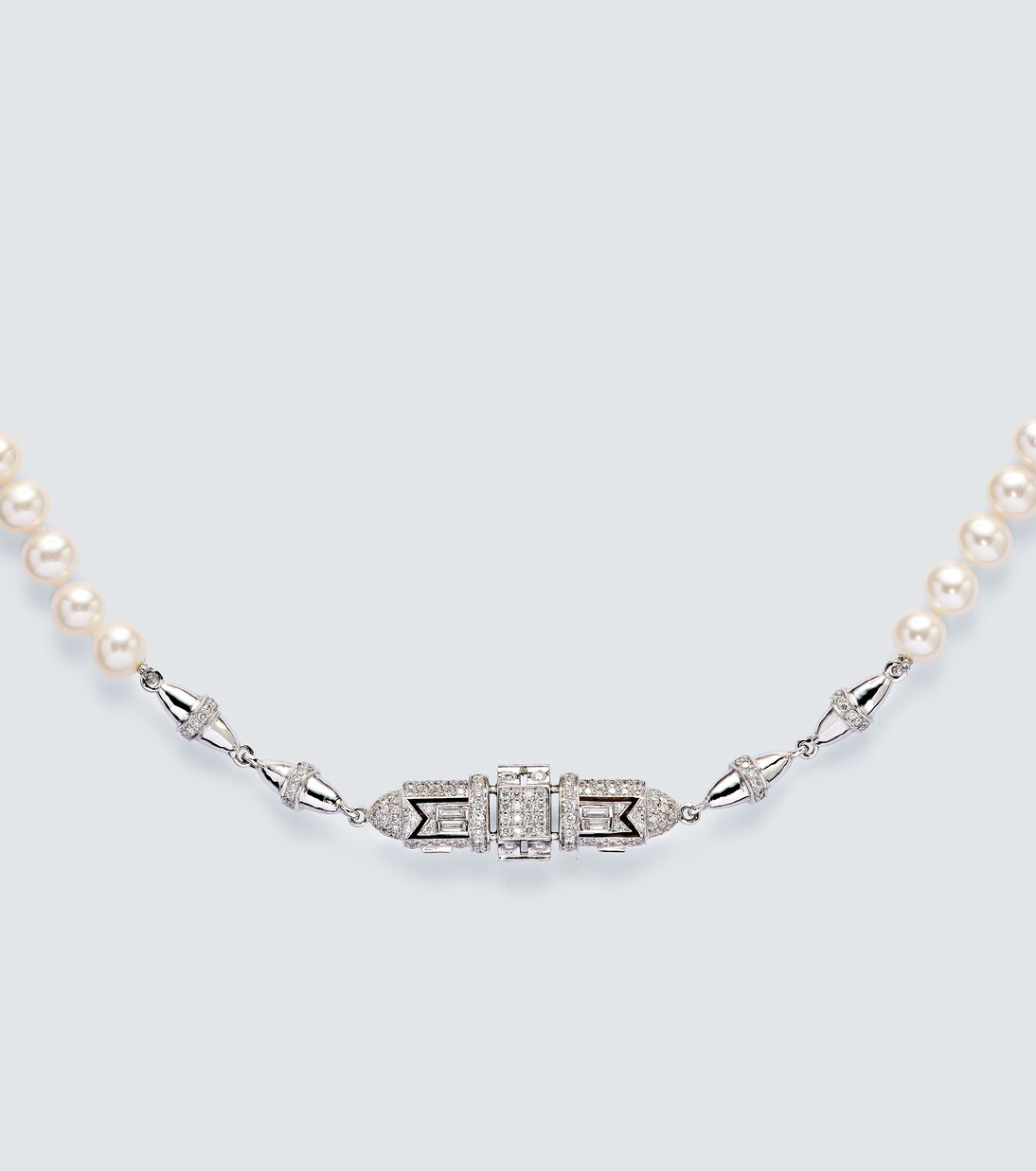 Collana Majesty in oro 14kt con perle e diamanti | Rainbow K