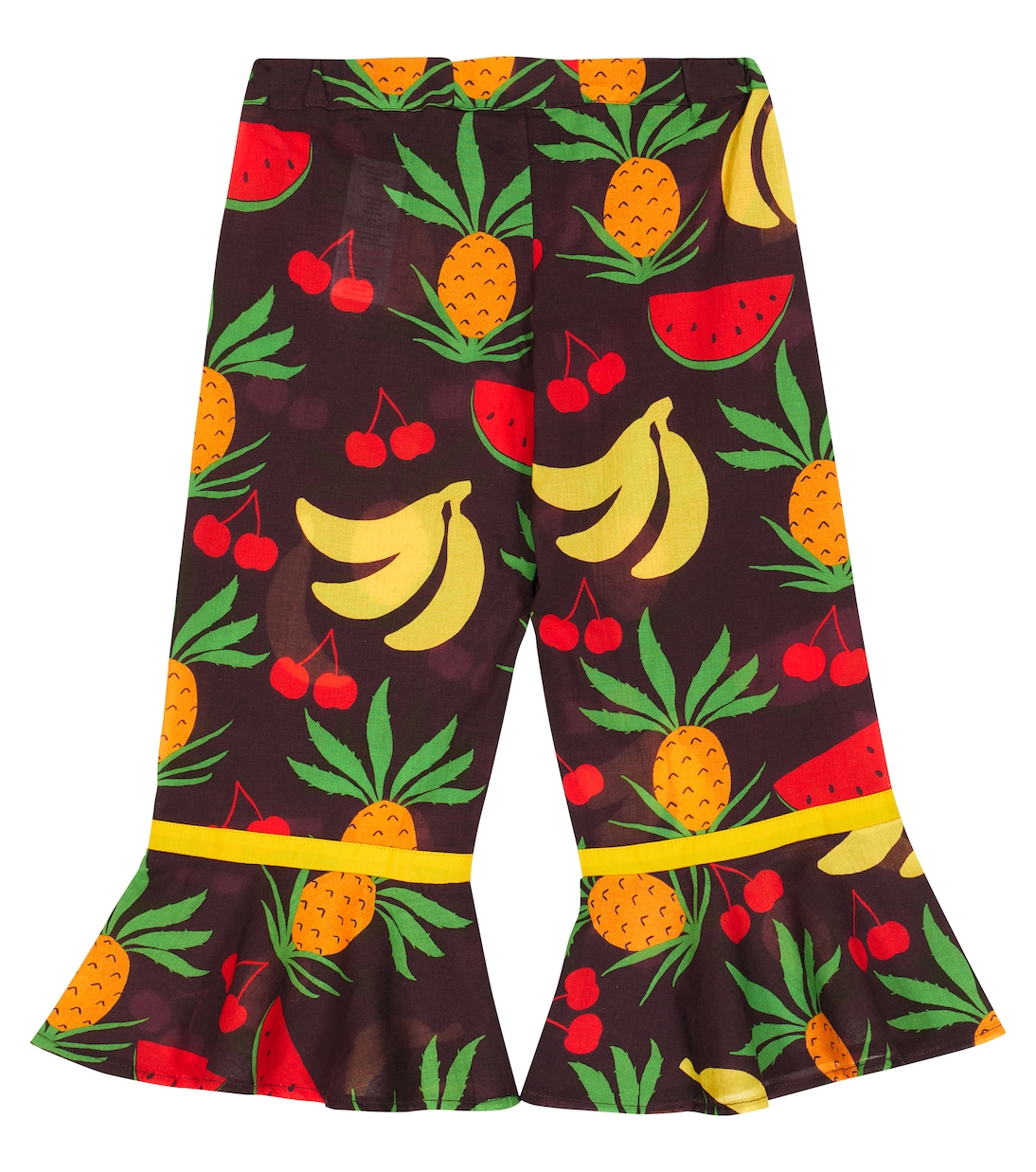 Fruits flared cotton pants | Mini Rodini