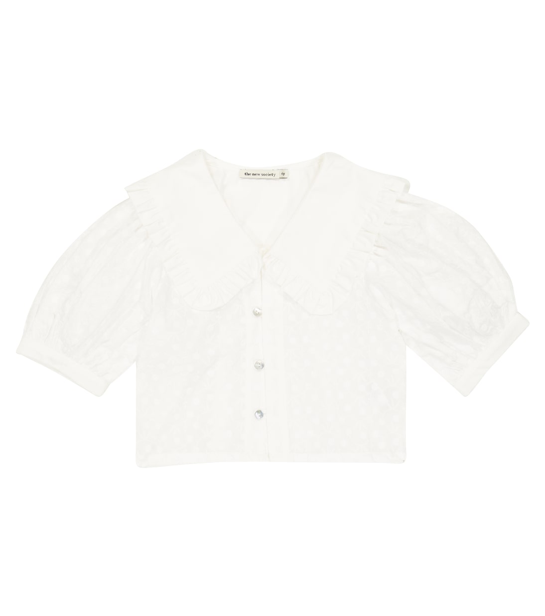 Antonella embroidered cotton blouse | The New Society