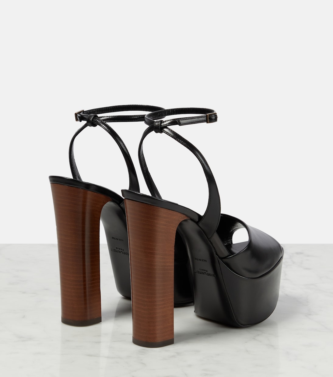 Sandales Jodie 95 à plateau en cuir | Saint Laurent