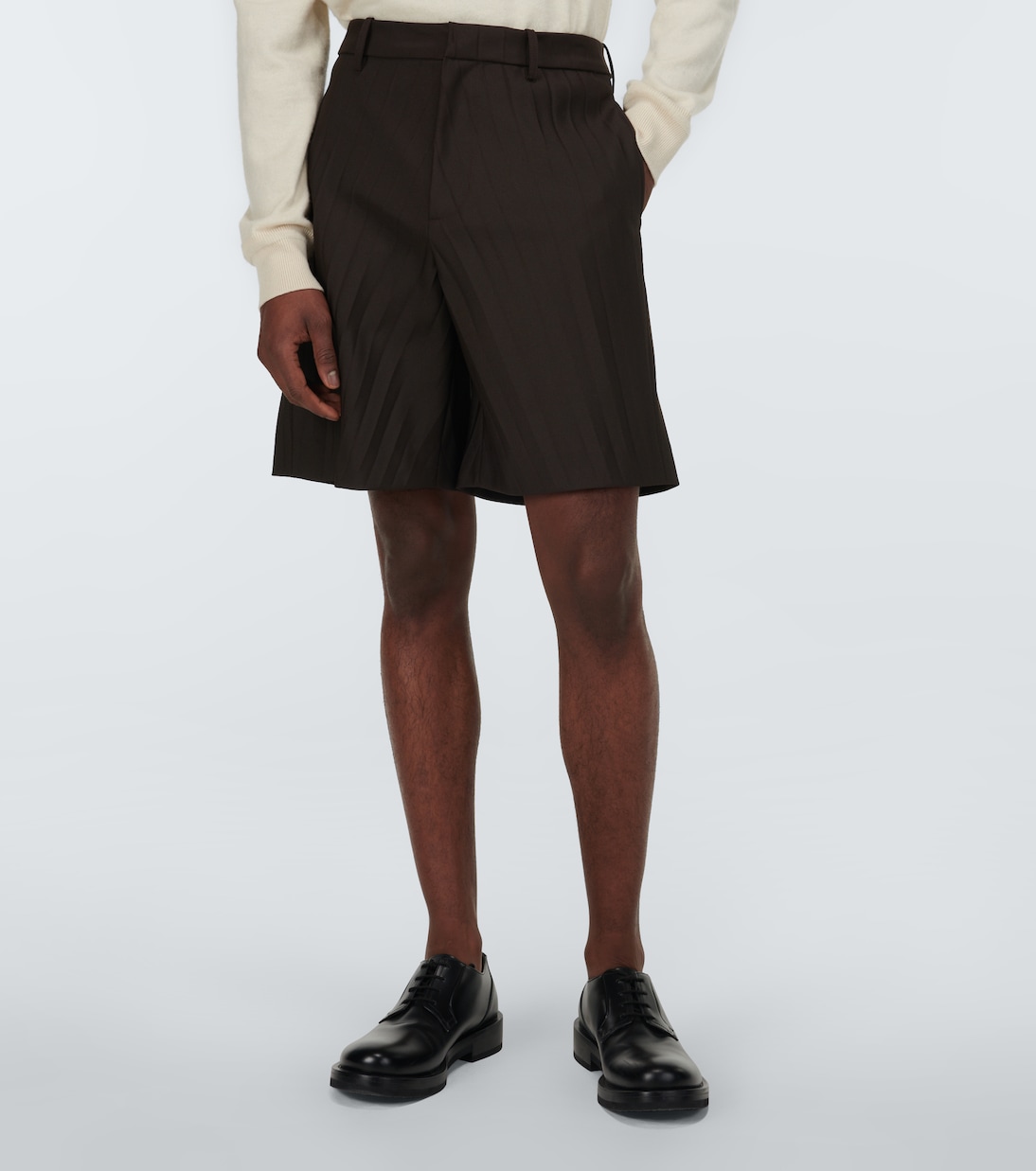 Shorts de nylon técnico plisado | Valentino