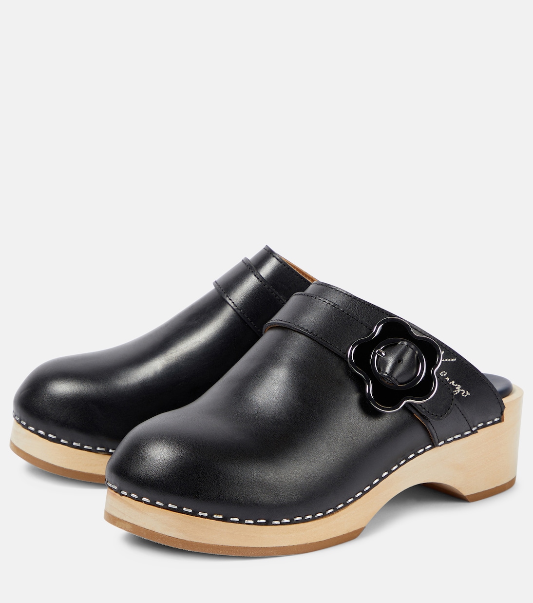 Mules in pelle con logo | Kenzo