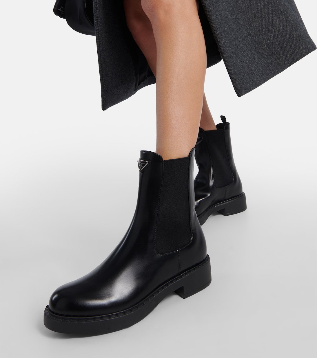 Botines de piel cepillada | Prada
