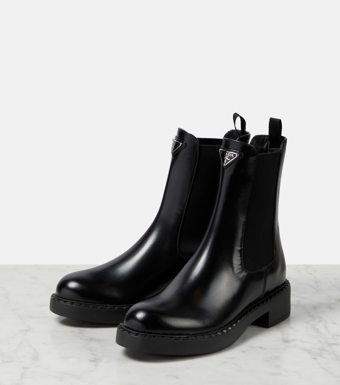 Botines de piel cepillada | Prada