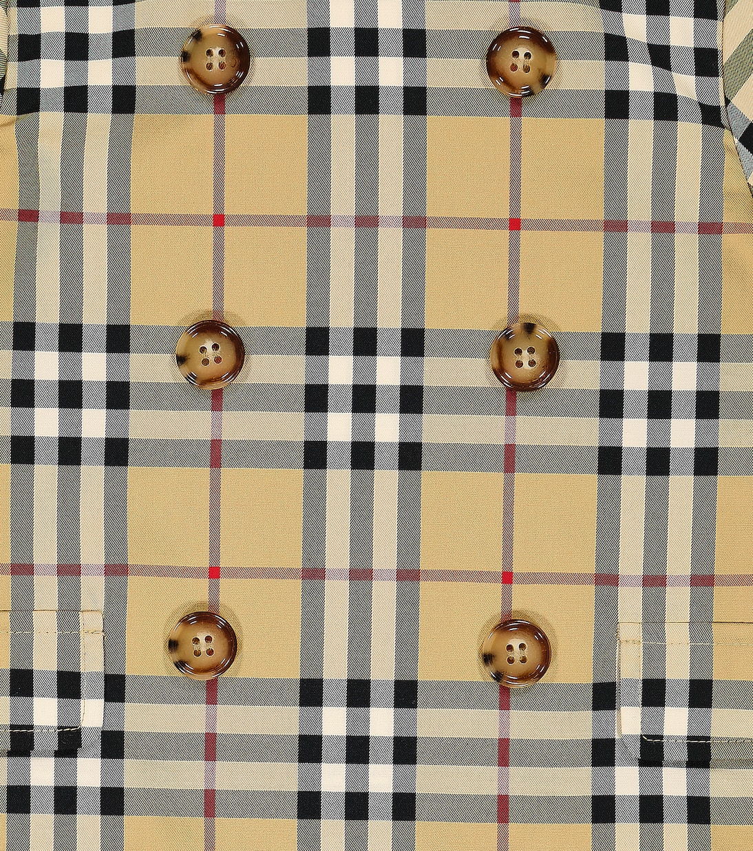 Baby - Tutina in misto cotone a quadri | Burberry Kids