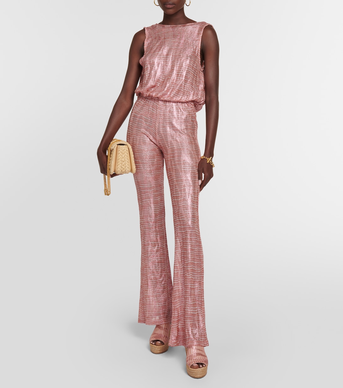 Jumpsuit in jacquard con collo ad anello | Missoni Mare