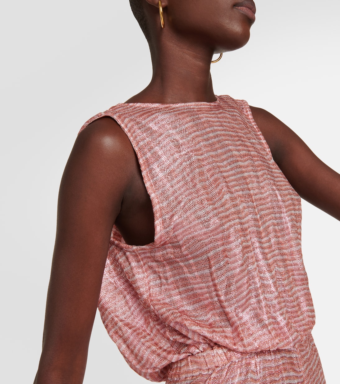 Jumpsuit in jacquard con collo ad anello | Missoni Mare