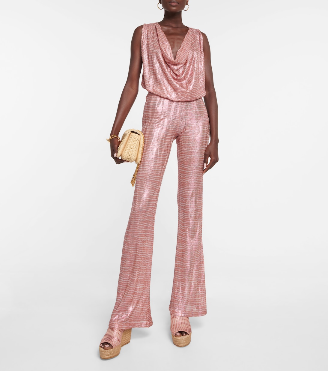 Jumpsuit in jacquard con collo ad anello | Missoni Mare