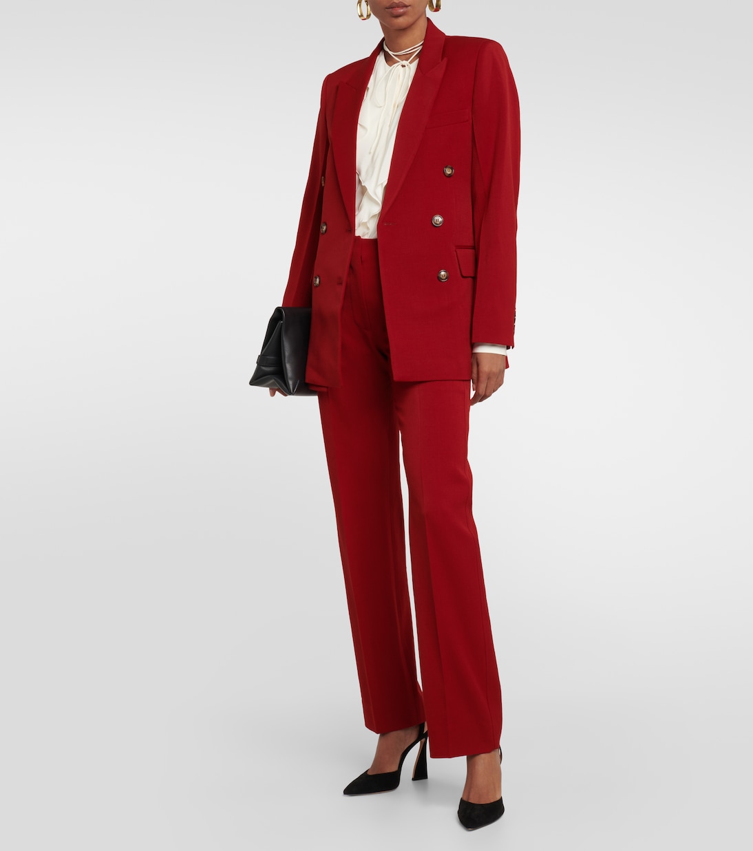 Pantalon droit à taille haute | Victoria Beckham
