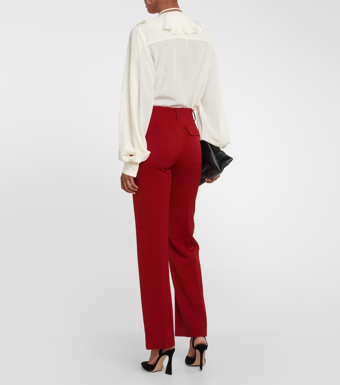 Pantalon droit à taille haute | Victoria Beckham