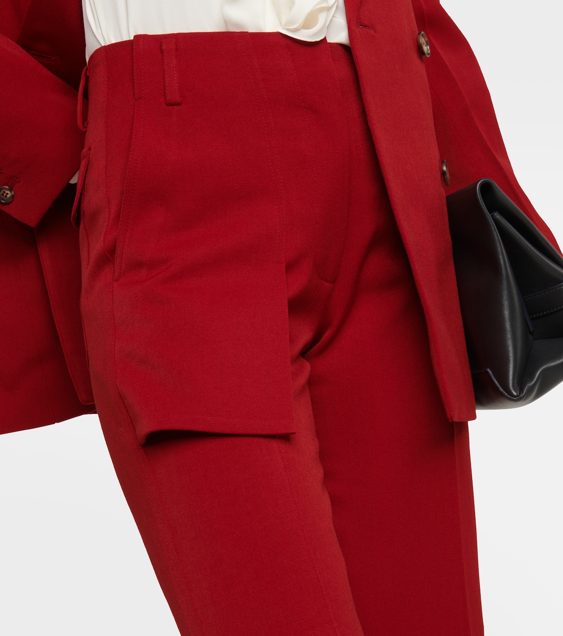 Pantalon droit à taille haute | Victoria Beckham