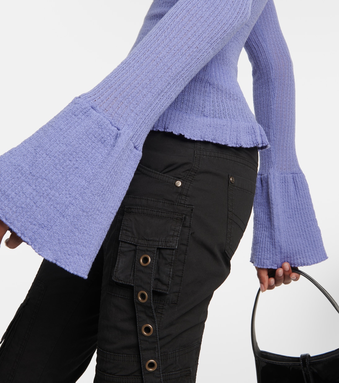 Jersey de lana en punto acanalado | Blumarine