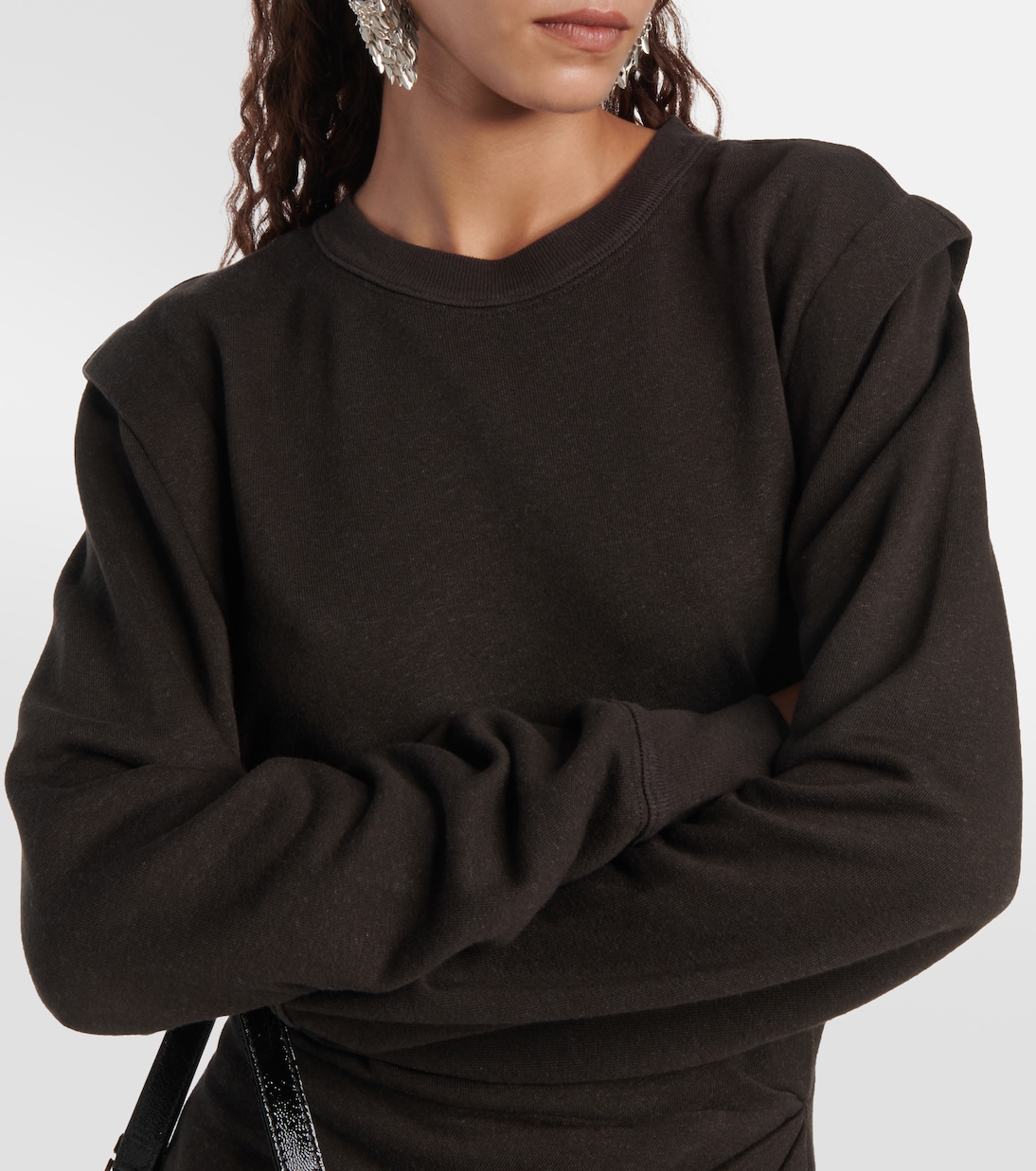 Michaela ruched cotton-blend minidress | Marant Etoile
