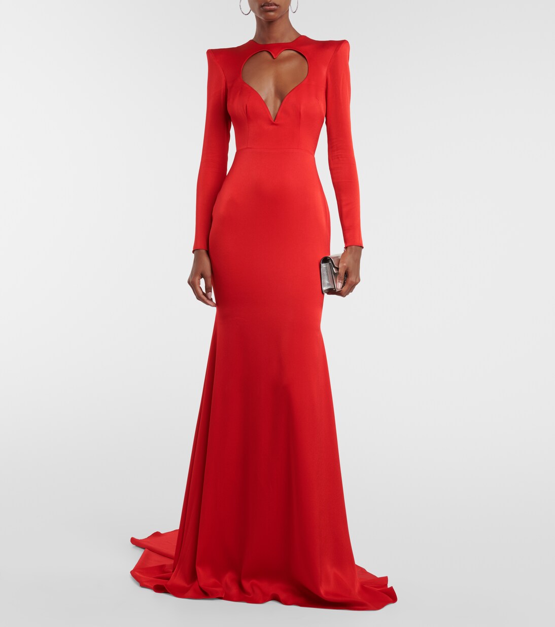 Garland cutout satin crêpe gown | Alex Perry