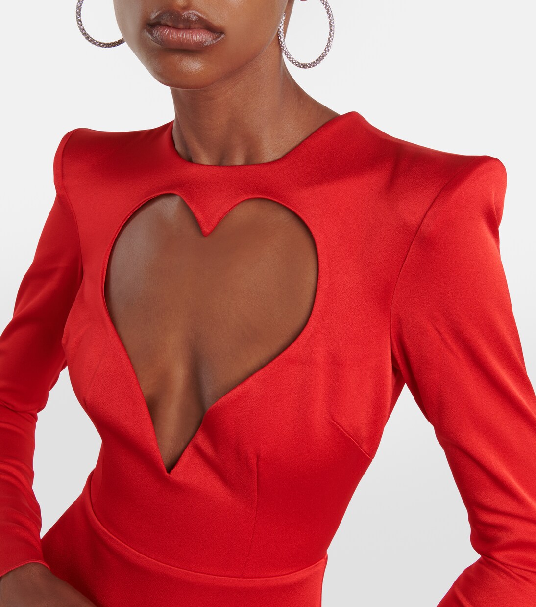 Garland cutout satin crêpe gown | Alex Perry