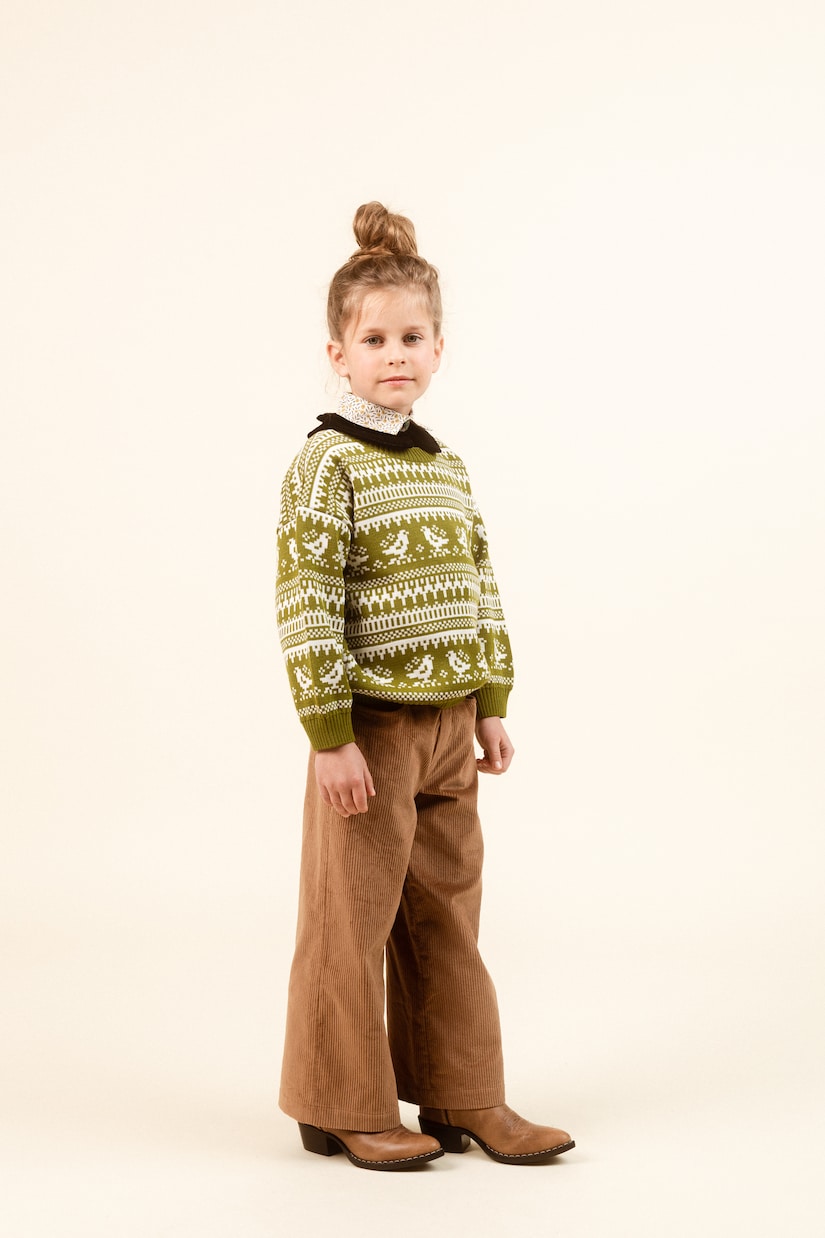 Pull intarsia en laine mélangée | Paade Mode