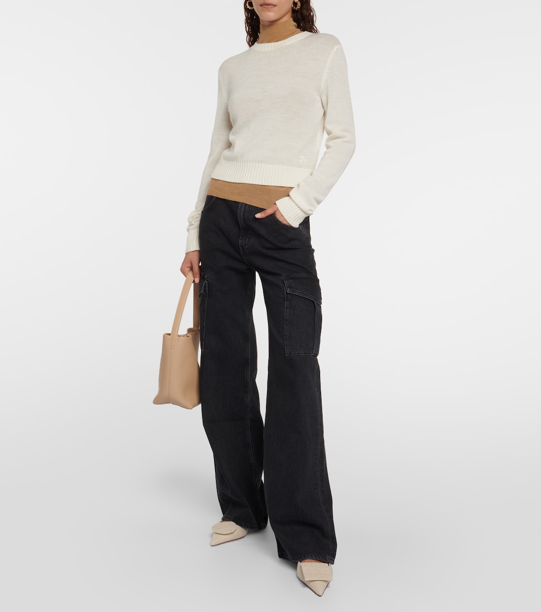 High-Rise-Cargohose Minka aus Denim | Agolde