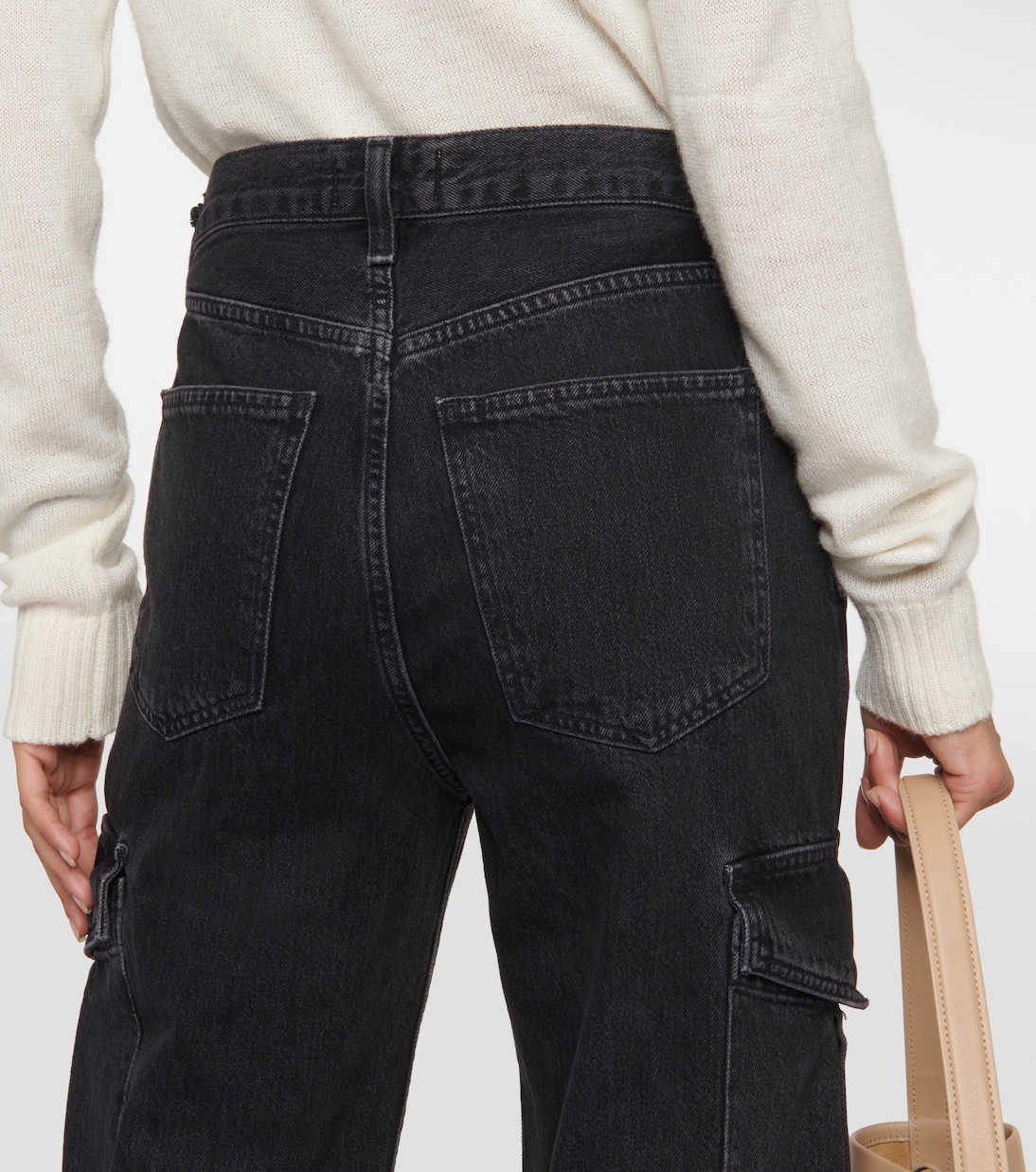 High-Rise-Cargohose Minka aus Denim | Agolde