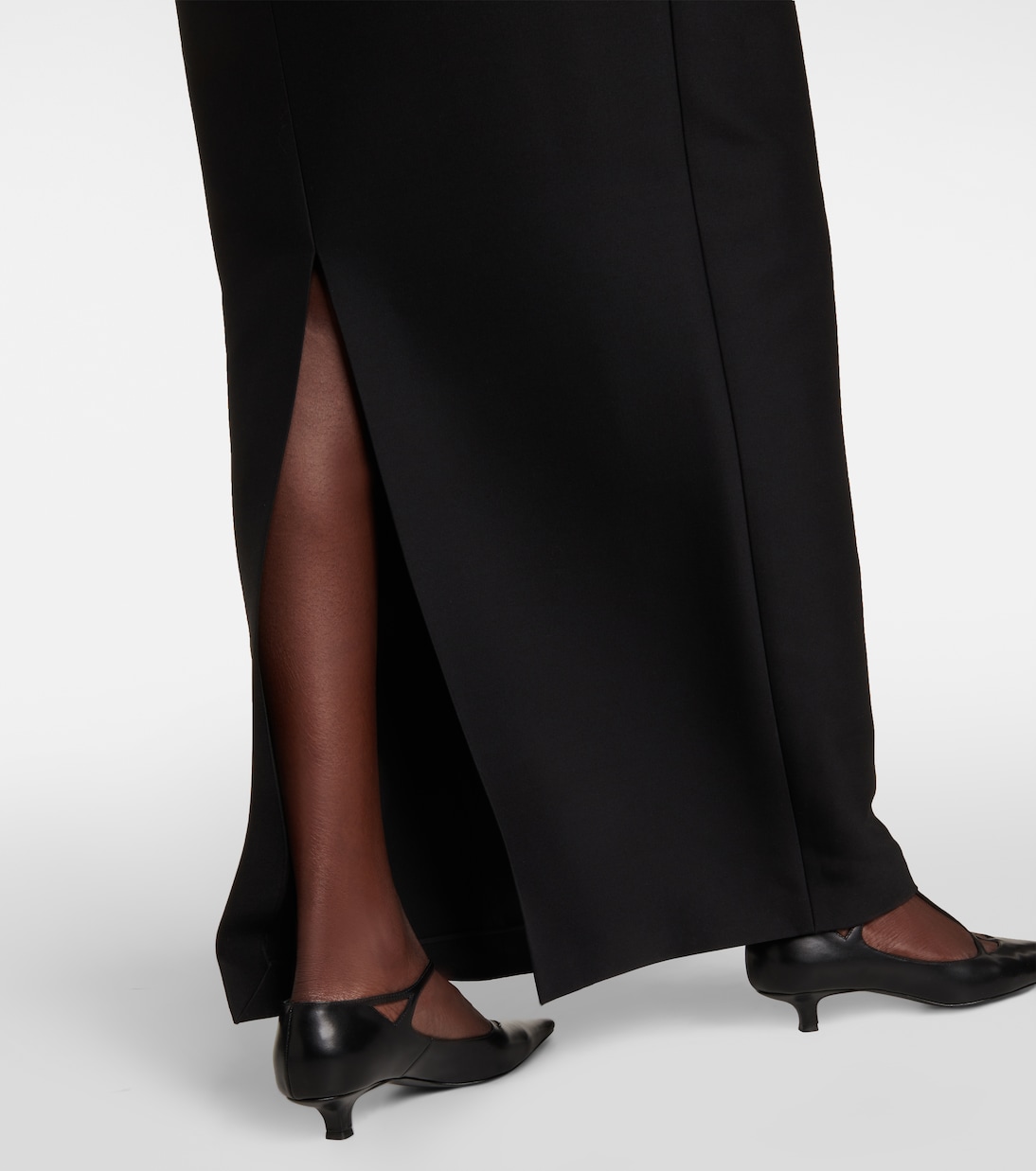 Bardon draped wool and silk gown | The Row