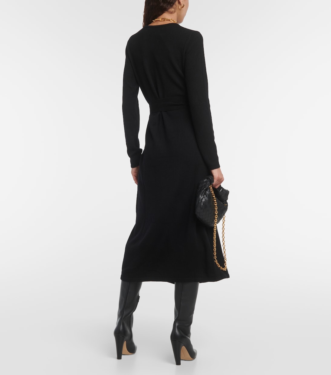 Astrid wool and cashmere wrap midi dress | Diane von Furstenberg