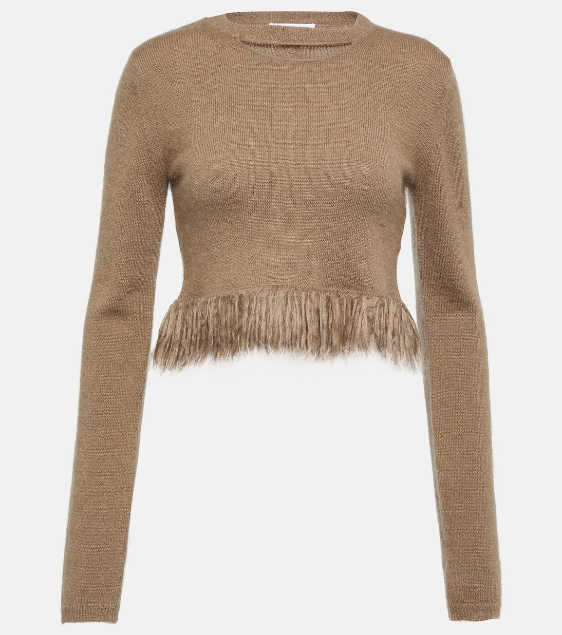 Tassel-trimmed mohair-blend sweater | JW Anderson