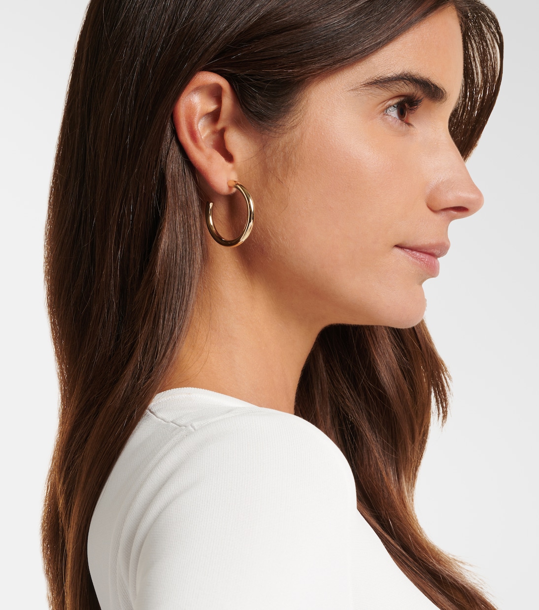 Orecchini a cerchio placcati oro 10kt MINI di Jennifer Fisher per giovani trendsetter