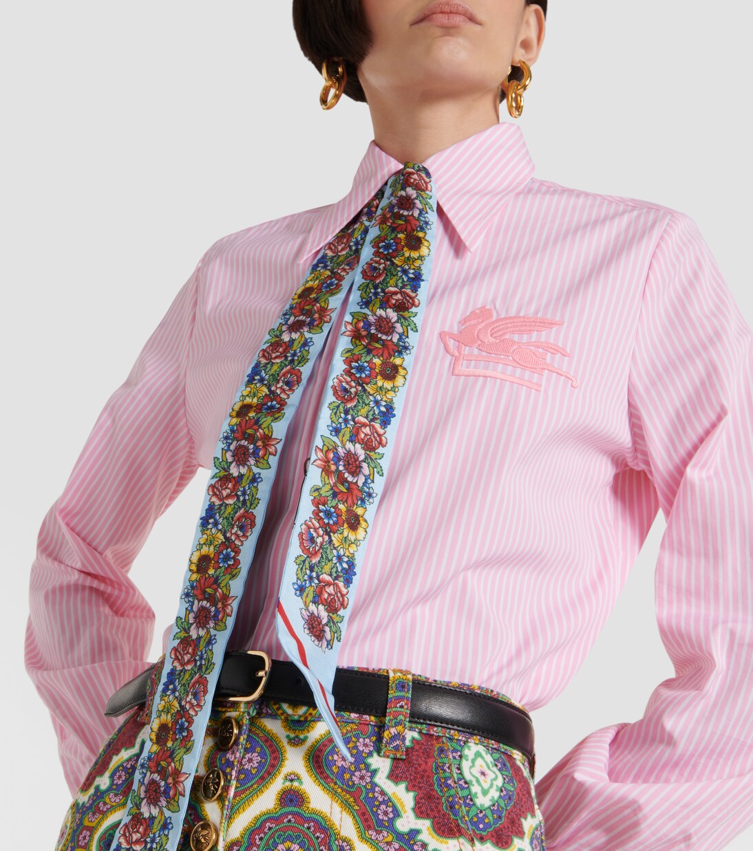 Foulard in seta con stampa | Etro