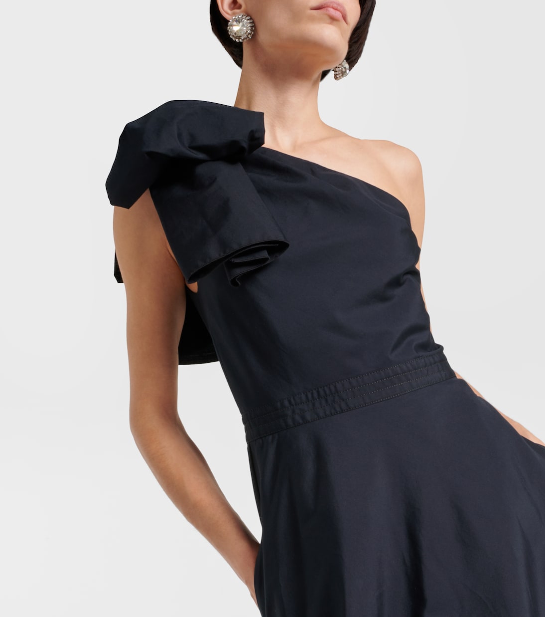 One-Shoulder-Robe aus Baumwolle | Giambattista Valli