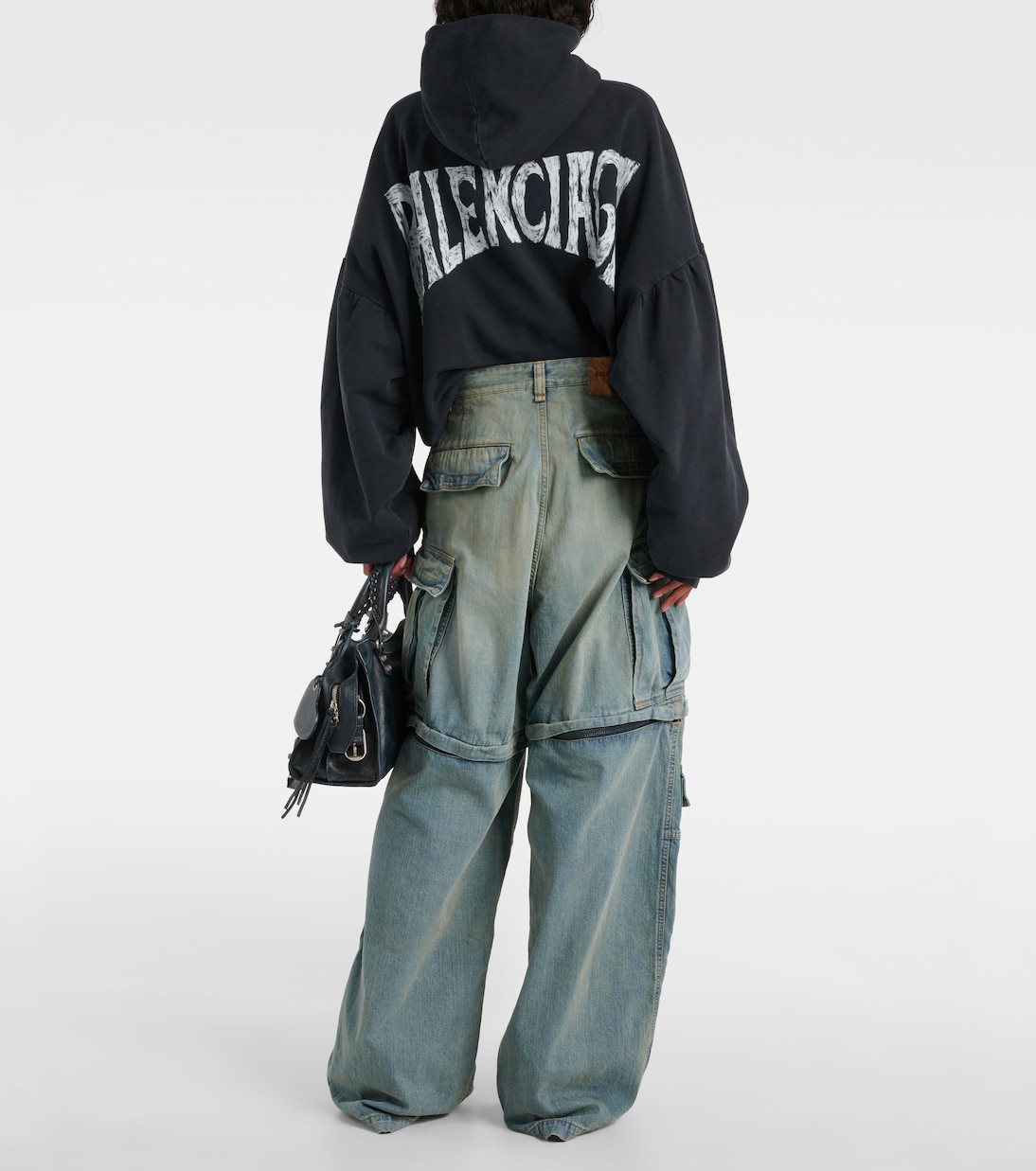 Jeans Cargo Balenciaga de Tiro Medio para Jóvenes Modernos
