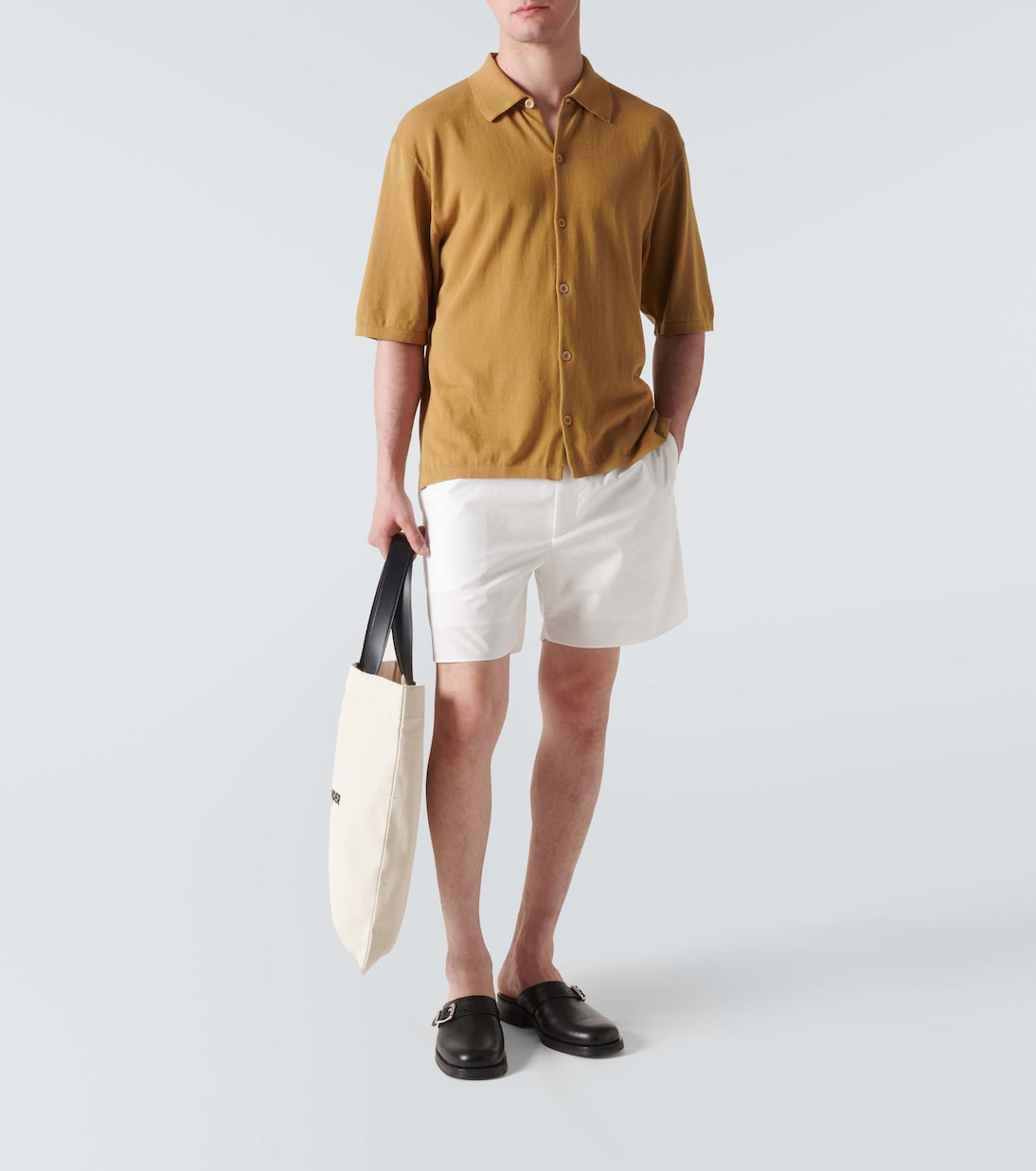 Shorts oxford de algodón | Auralee
