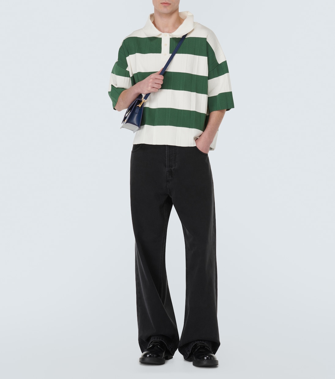 Polo Le Polo Bimini plisado a rayas | Jacquemus