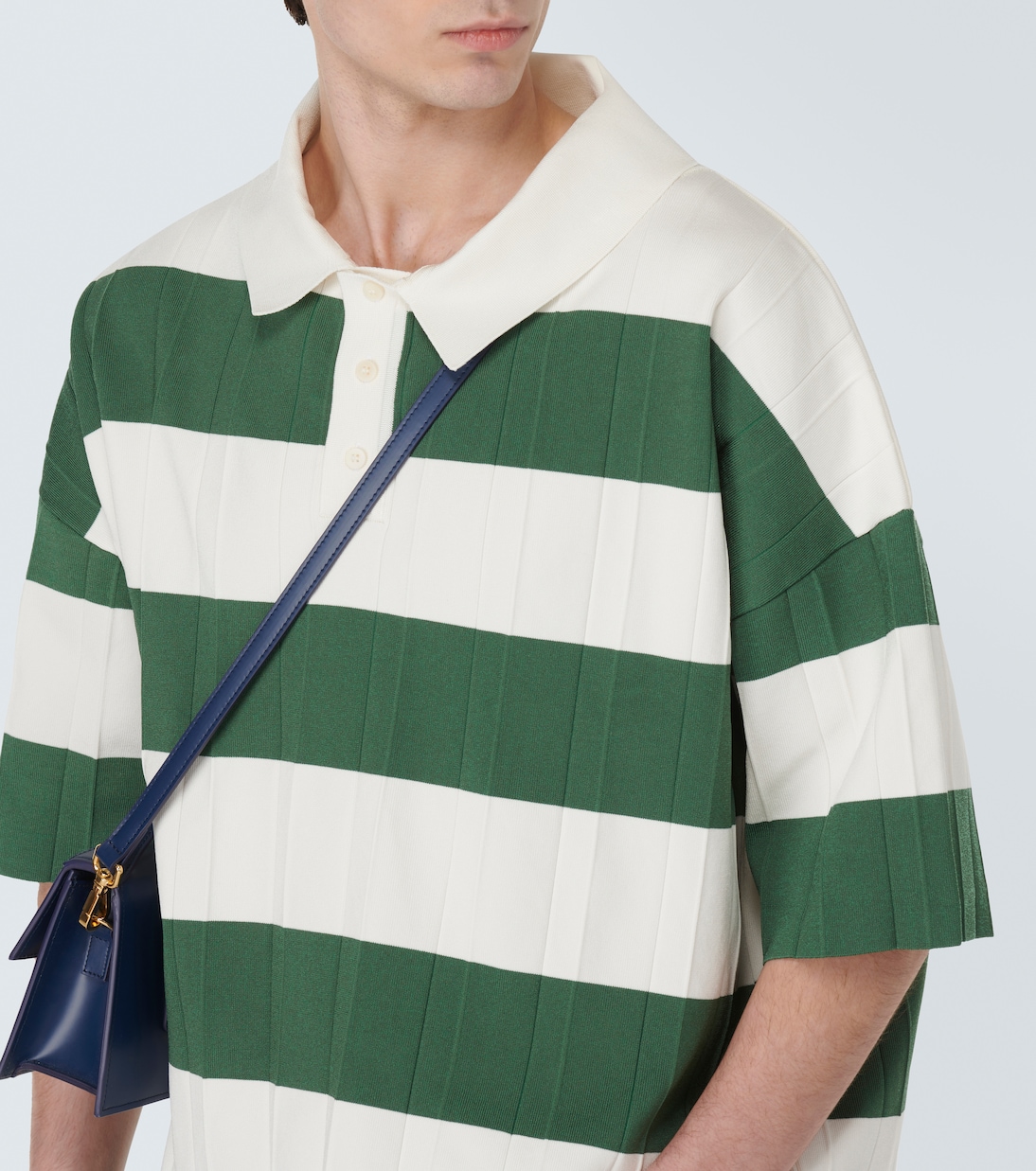 Polo Le Polo Bimini plisado a rayas | Jacquemus