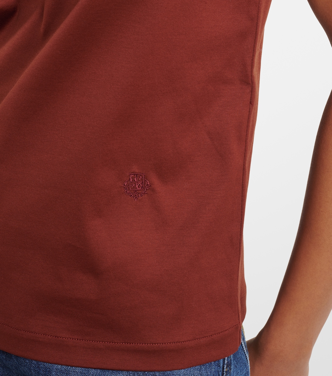 Camiseta Básica de Algodón Jersey por Loro Piana para Jóvenes
