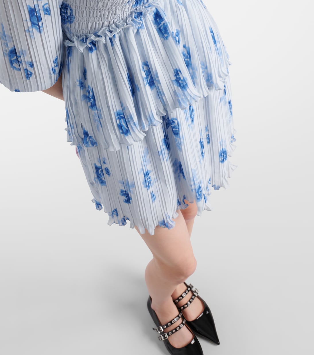 Minikleid aus Georgette | Ganni