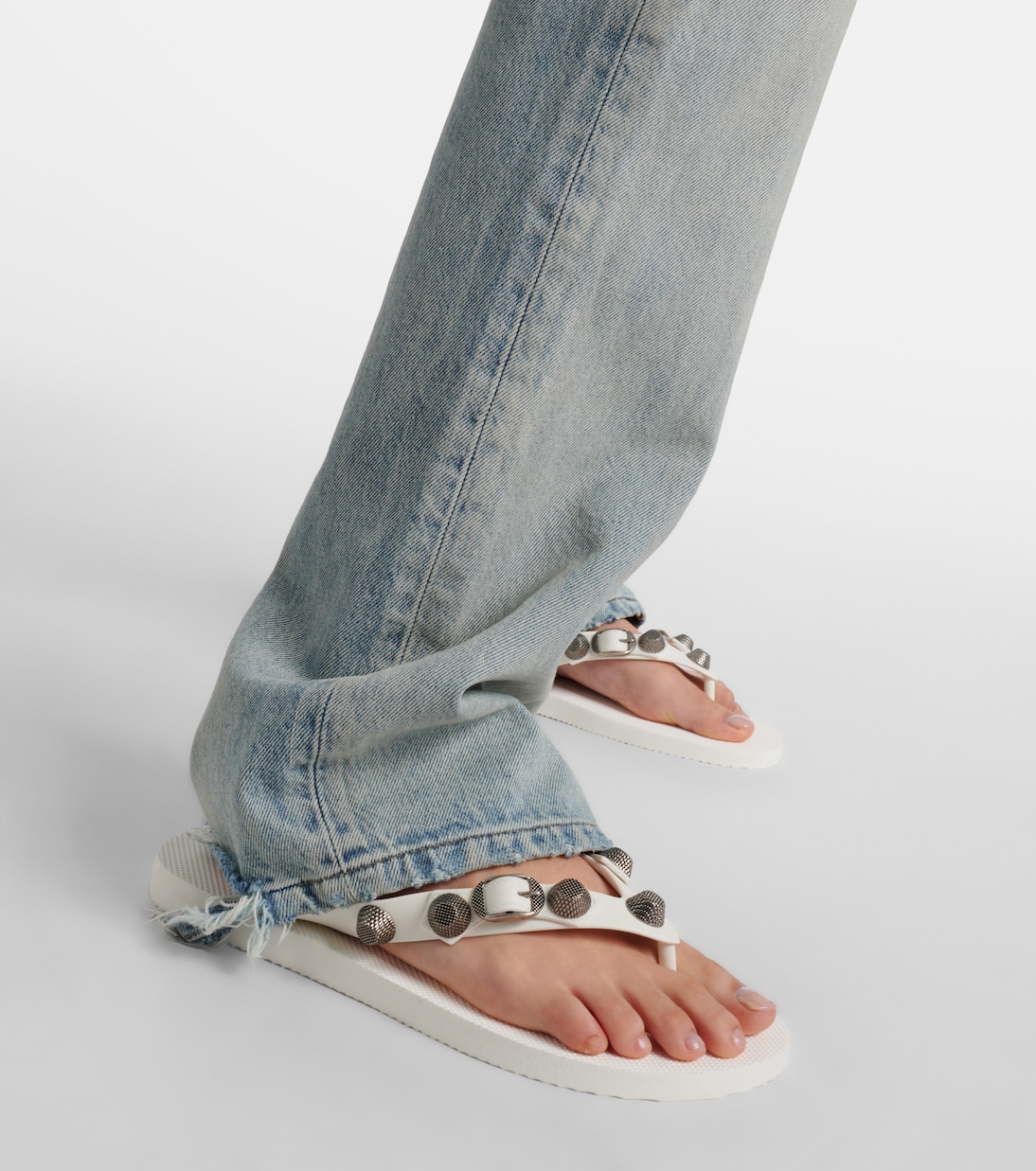 Cagole embellished thong sandals | Balenciaga