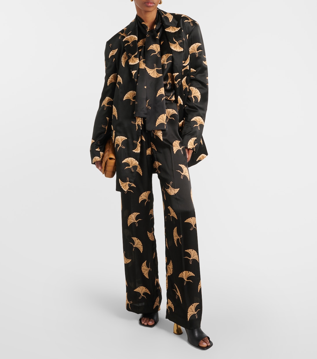 Top in raso di seta con stampa | Dries Van Noten