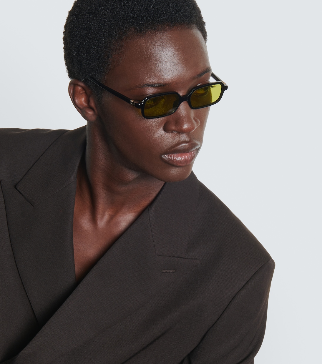 Miu Regard rectangular sunglasses in black Miu Miu Mytheresa