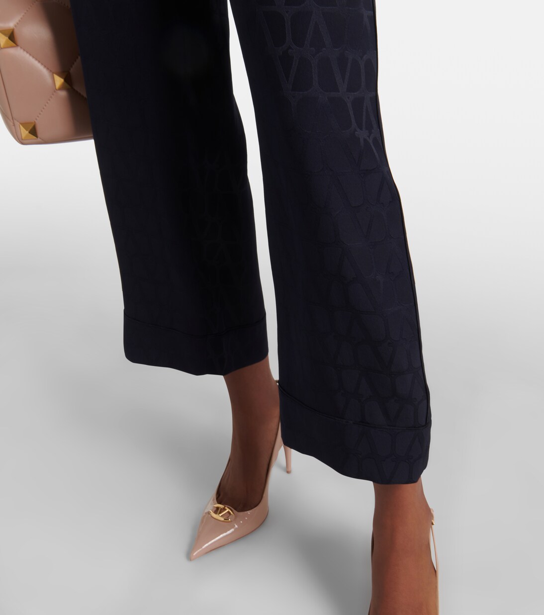 Pantalon droit Toile Iconographe en soie | Valentino